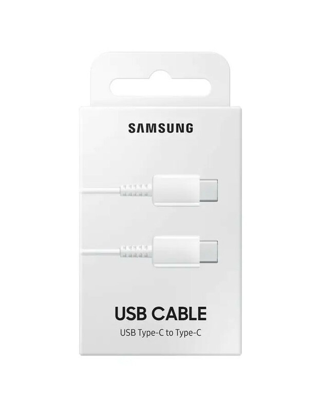 USB kabelis Samsung EP-DA705BWEGWW Type-C-Type-C 1.0m baltas