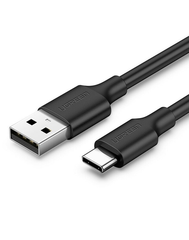 USB kabelis Ugreen US287 USB to USB-C 3A 1.0m juodas