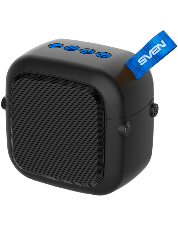 Speaker SVEN PS-48, black (5W, TWS, Bluetooth, FM, USB, microSD, 500mA*h); SV-019754