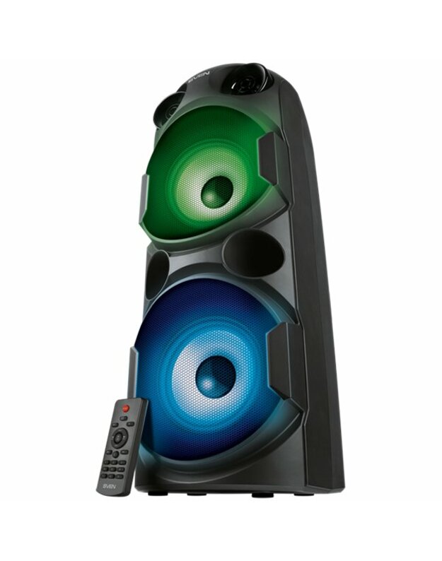 Speaker SVEN PS-750, black (80W, TWS, Bluetooth, FM, USB, microSD, LED-display, 2x4400mA*h)