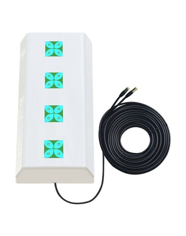 5G / LTE / CBRS 2x2MIMO antena, 1.7-3.8GHz, 2x 14dBi