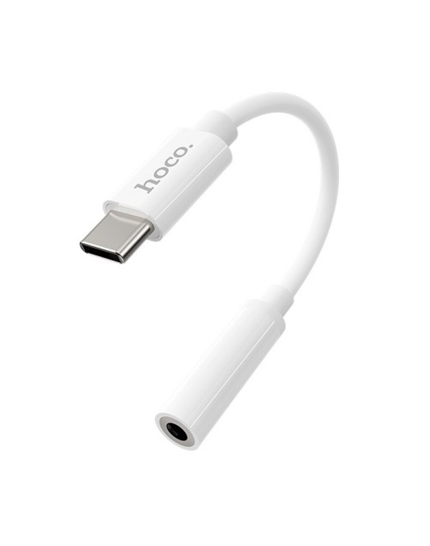 Adapteris HOCO USB Type-C (M) - ausinių jungtis 3.5mm (F)