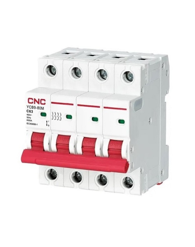 Automatinis jungiklis, 4P, 63A, C klasės, 6kA