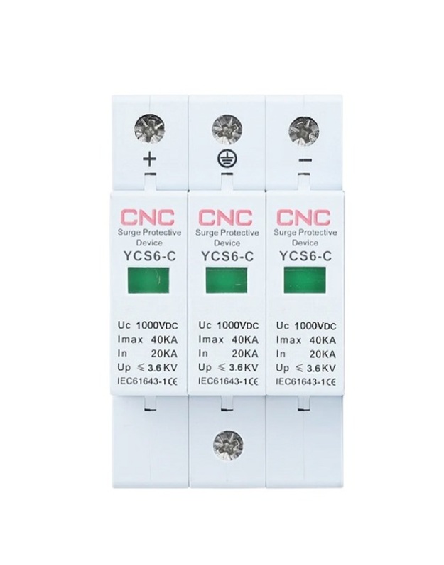 DC viršįtampių ribotuvas, 3P, C klasės, 20-40 kA, 1000VDC