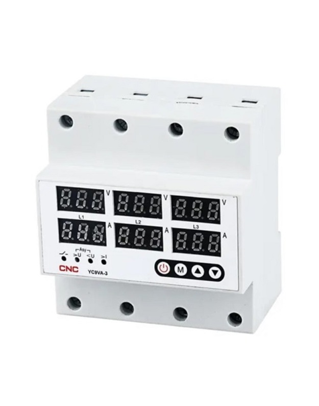 Įtampos ir srovės valdymo relė, 63A, 3-fazei