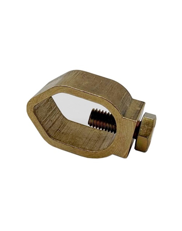 Įžeminimo gnybtas su tvirtinimo varžtu, skirtas D-16mm strypui