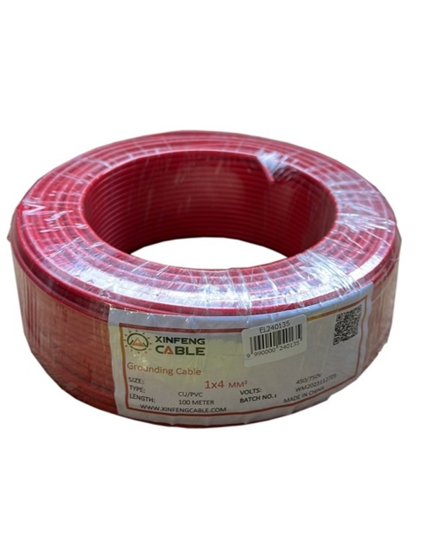 Įžeminimo kabelis, varinis, 4 mm2, 100m