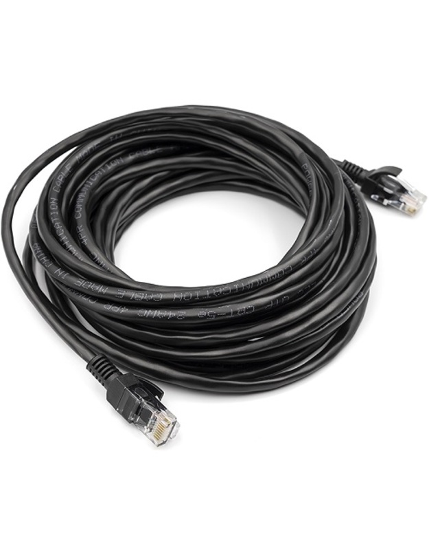 Kabelis Cat5E UTP, 7.5m, juodas