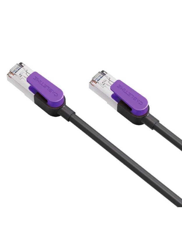 Kabelis Cat8 S/STP, 10m, juodas