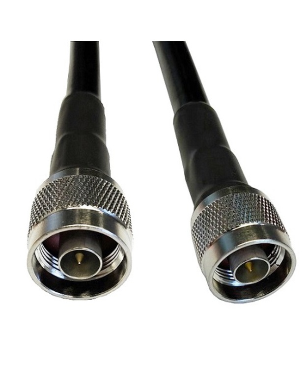 Kabelis LMR-400, 1m, N-male į N-male