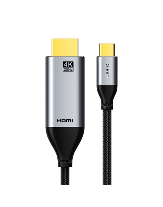Kabelis USB-C - HDMI, 4K, Ultra HD, 3m, 1.4 ver.