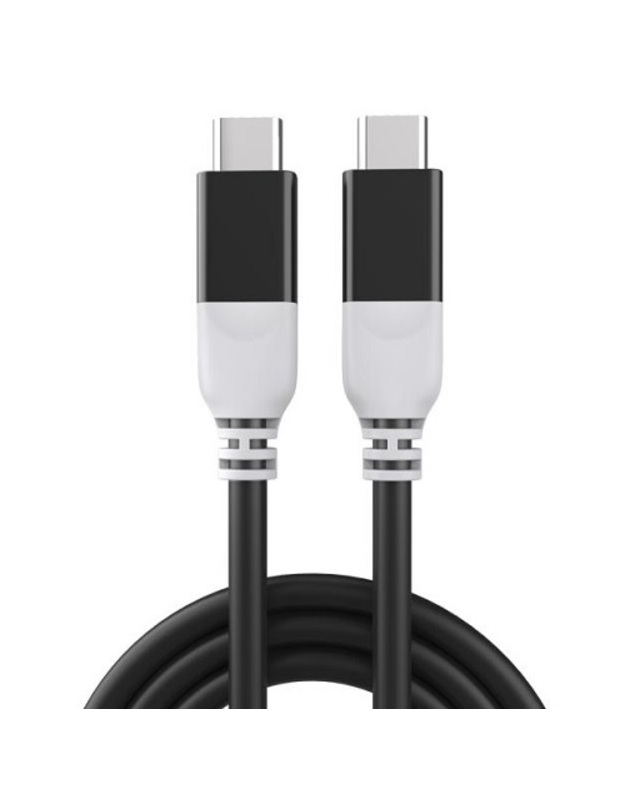 Kabelis USB-C - USB-C, PD100W, 40Gbps, USB4 (juodas, 3m)