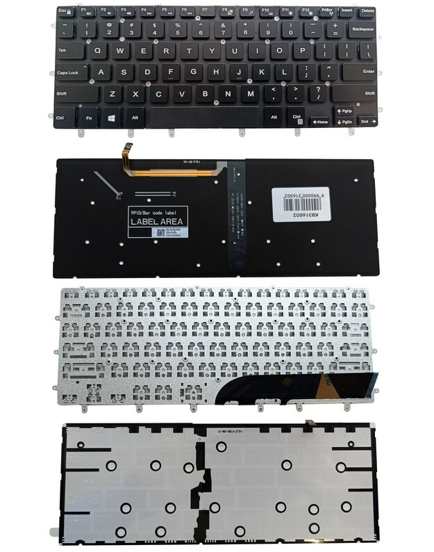 Klaviatūra DELL Inspiron 7558, 7568, XPS 15 9550, 9560, 9570, su pašvietimu, US