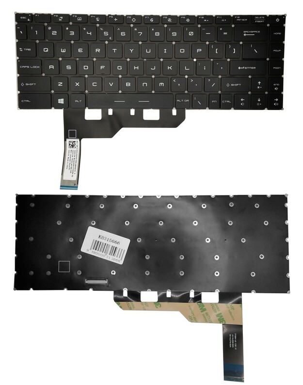 Klaviatūra MSI GE66, su pašvietimu (US)