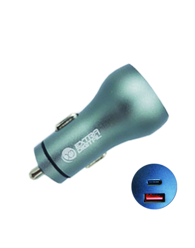 Kroviklis USB 3.0+ Type C: 12-24V, 36W, QC3.0+ PD