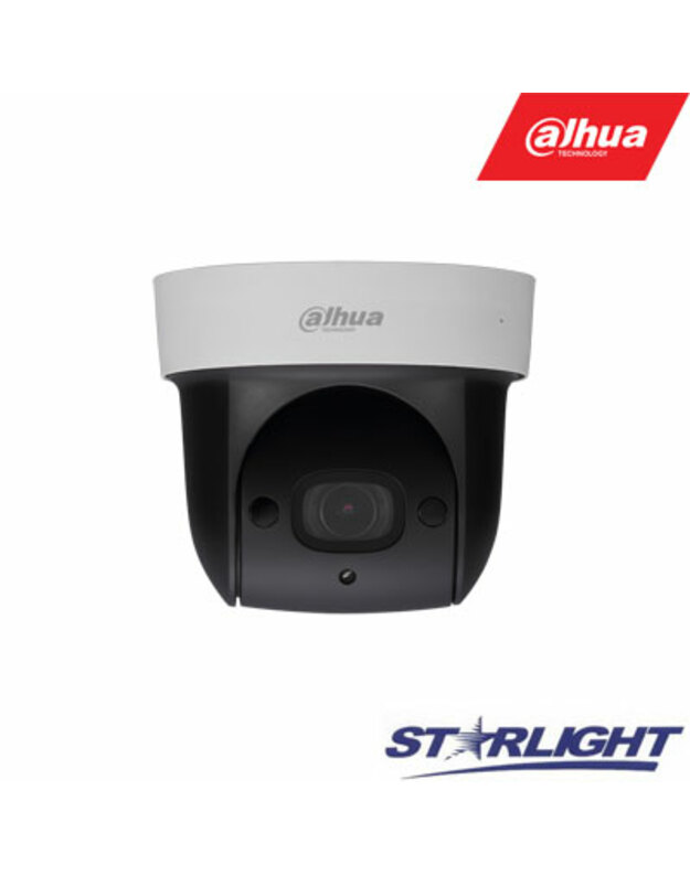 Mini IP valdoma kamera 2MP STARLIGHT (1920x1080) 1~25fps, 4x zoom, IR 30m, IVS