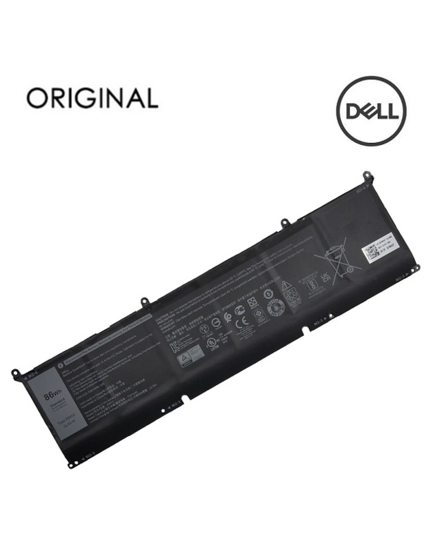 Nešiojamo kompiuterio baterija DELL 69KF2, 86Wh, Original
