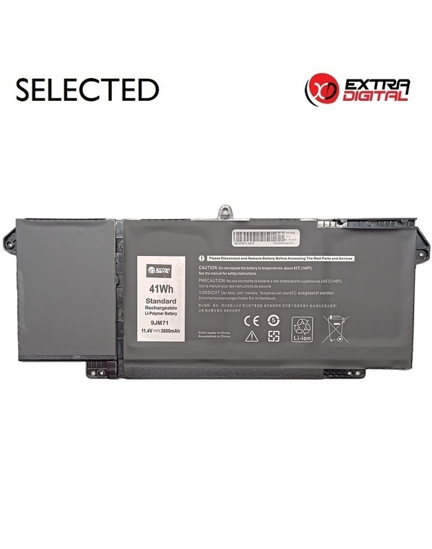 Nešiojamo kompiuterio baterija DELL 9JM71, 3600mAh, Extra Digital Selected