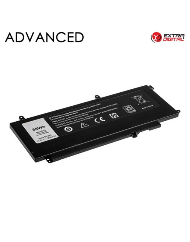 Nešiojamo kompiuterio baterija DELL D2VF9, 3400mAh, Extra Digital Advanced