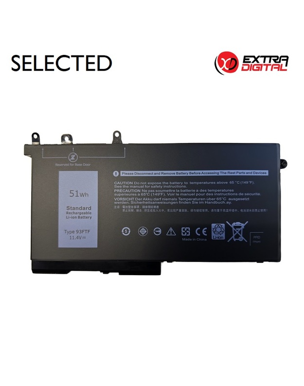 Nešiojamo kompiuterio baterija DELL D4CMT, 51Wh, Extra Digital Selected