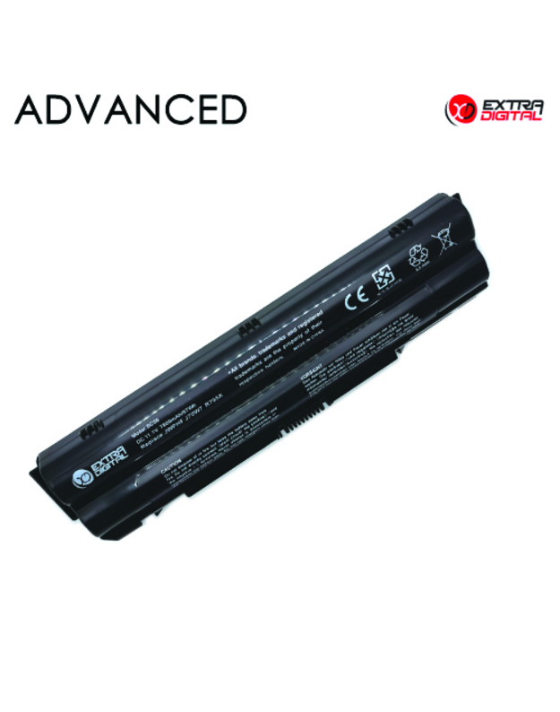 Nešiojamo kompiuterio baterija DELL JWPHF, J70W7, R795X, 7800mAh, Extra Digital Advanced