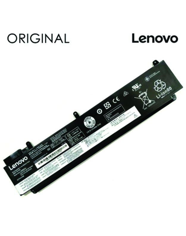 Nešiojamo kompiuterio baterija LENOVO SB10F46460 00HW022, 2090 mAh, Original