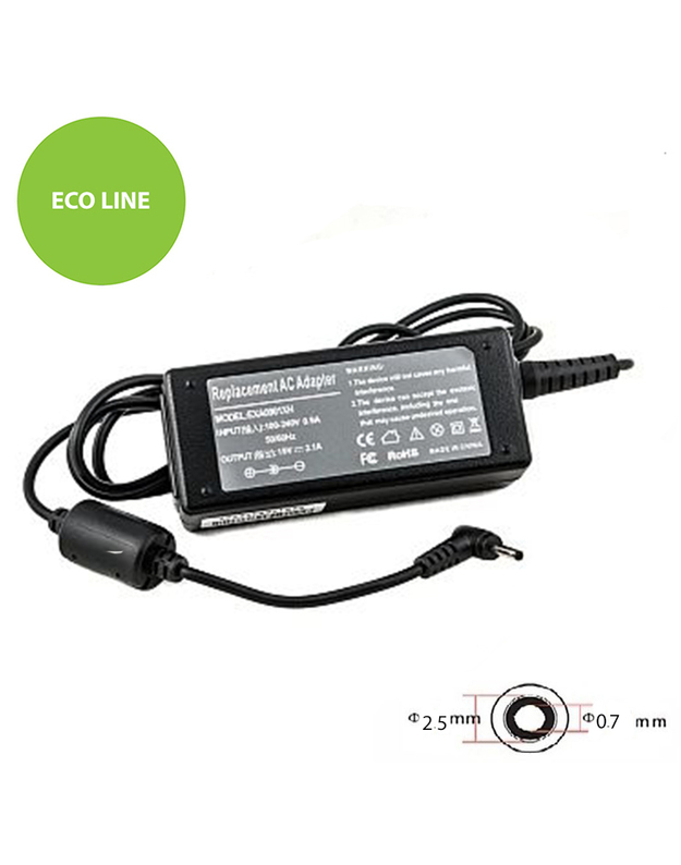 Nešiojamo kompiuterio įkroviklis ASUS 40W: 19V, 2.1A