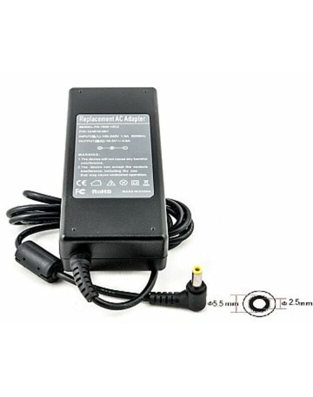 Nešiojamo kompiuterio įkroviklis HP 90W: 18.5V, 4.9A