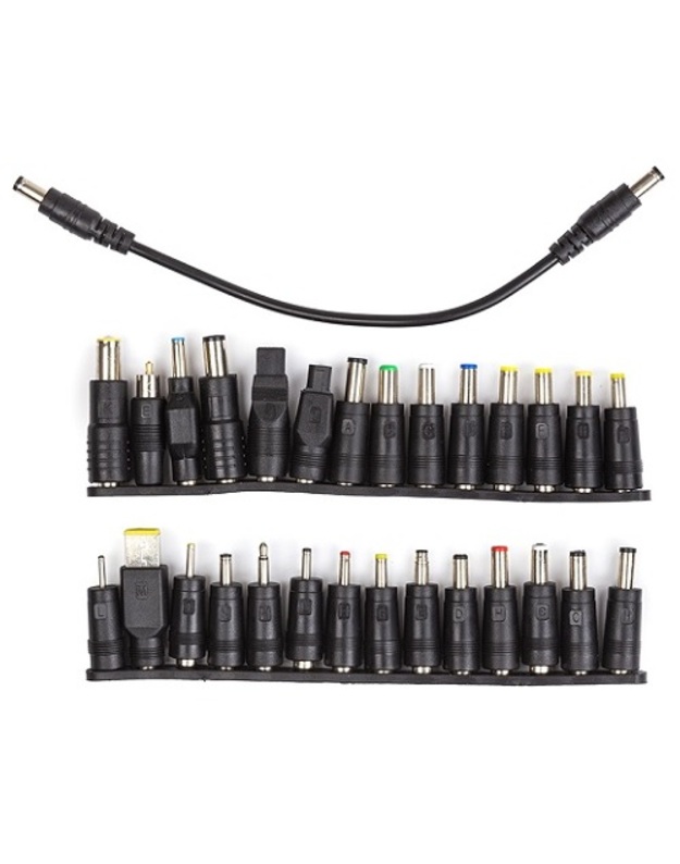 Nešiojamų kompiuterių įkroviklių adapterių rinkinys, 28 vnt.