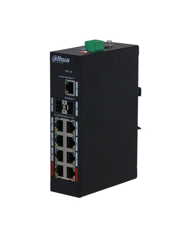 PoE šakotuvas 8*1000Mbps PoE portai, Uplink 1000Mbps, 120W