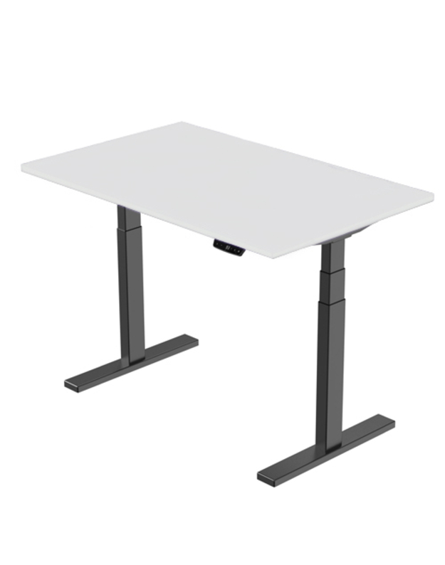 Profesionalus reguliuojamo aukščio stalas, 139cm x 68cm, baltas