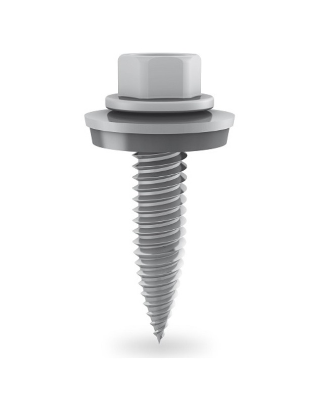 Savisriegis 6x25mm nerūdijančio plieno su EPDM, PV panelių tvirtinimui, 100vnt.