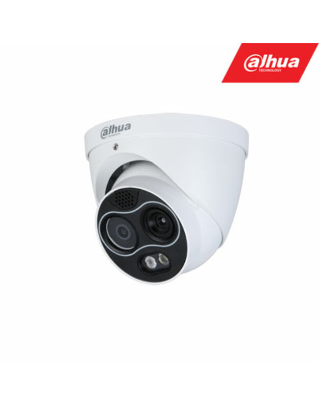 Termo hibridinė IP kamera TPC-DF1241-D3F4. Termo raiška 256x192, objektyvas 2mm + 4MP 4mm.