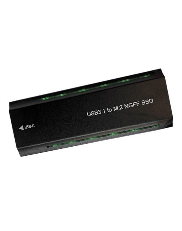 Ultra M.2 PCIe NGFF/NVMe SSD dėklas USB3.2, 20Gbps, RGB