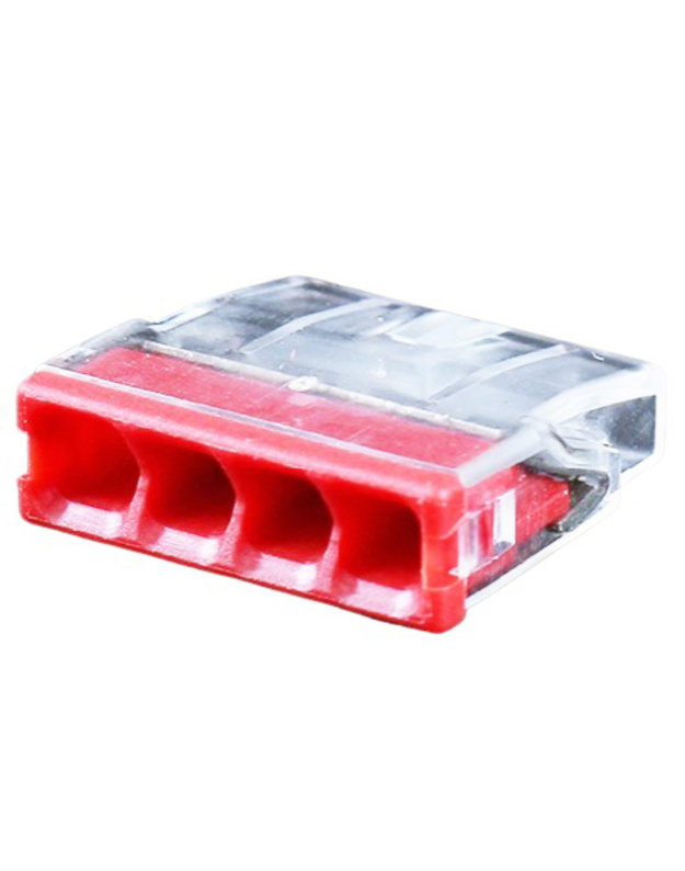 Universali laidų jungtis, 4x 0.5-2.5mm², 24A, 450V, 100vnt.