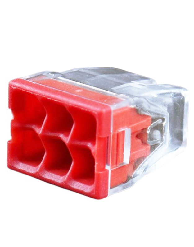 Universali laidų jungtis, 6x 0.5-2.5mm², 24A, 450V, 100vnt.