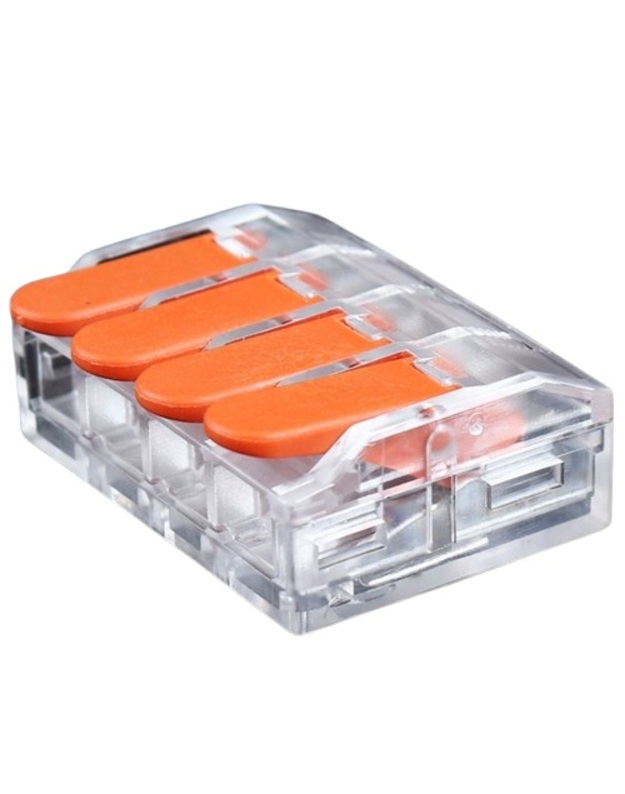 Universali užspaudžiama laidų jungtis, 4x 0.5-6.0mm², 41A, 450V, 20vnt.