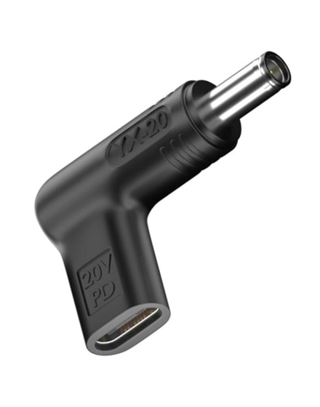 USB Type-C į DC 6.0x3.7 mm adapteris