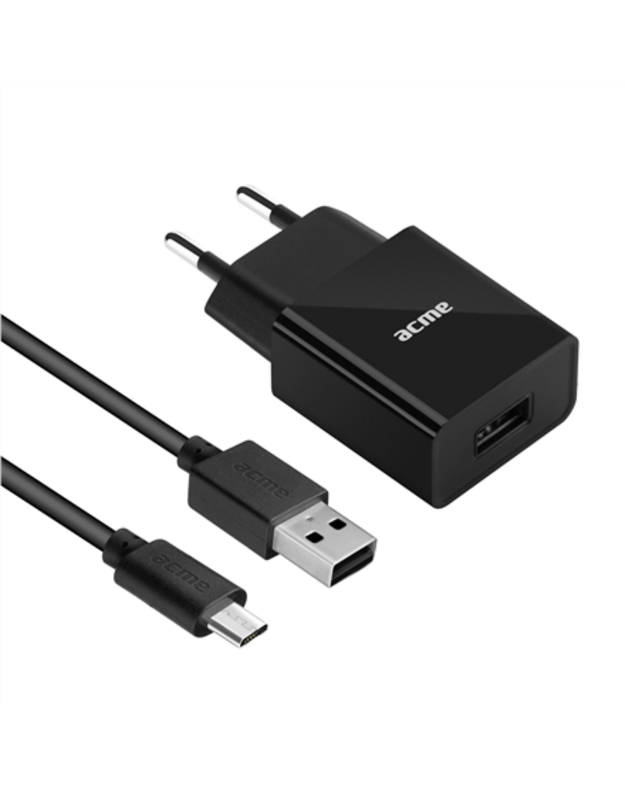 ACME CH211 1-port USB Wall charger, 2.4A + Micro USB cable