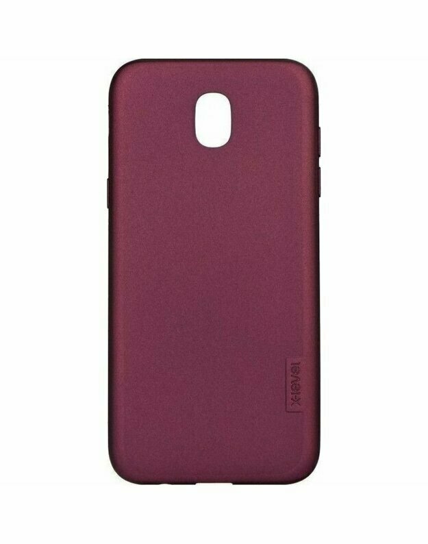 SAMSUNG GALAXY J3 2017 DĖKLAS X-LEVEL GUARDIAN SILIKONINIS 0,6MM BORDO