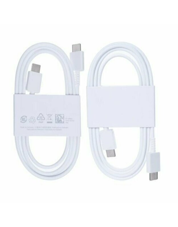 USB kabelis originalus DN980 USB-C to USB-C baltas (5A 1M)