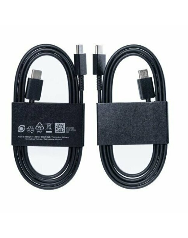 USB kabelis originalus DN980 USB-C to USB-C juodas (5A 1M)