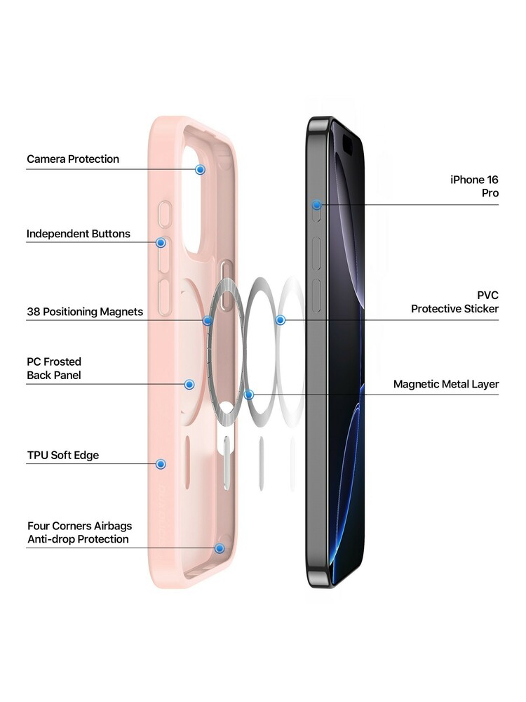 Dėklas Dux Ducis Yind Apple iPhone 16 Pro violetinis