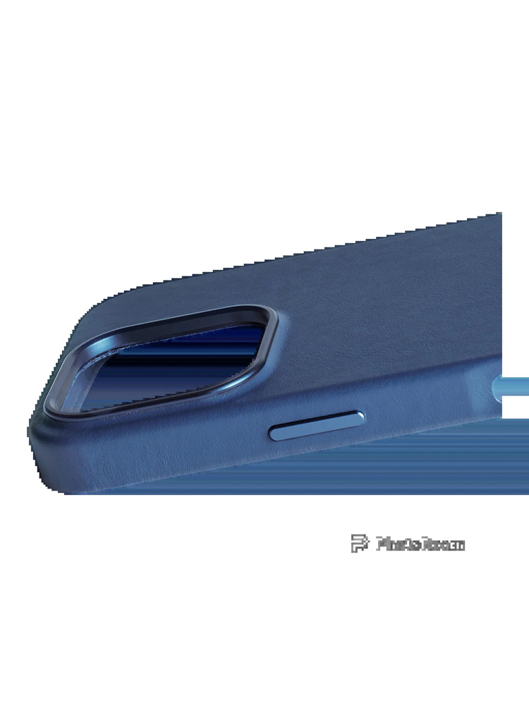 Telefono dėklas Mag Odinis dėklas Apple iPhone 16 Pro, mėlynas