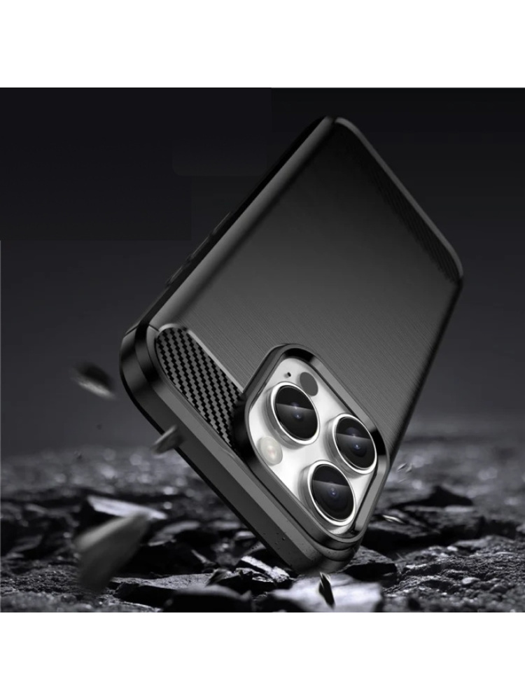 Dėklas „Carbon Pro“, skirtas APPLE iPhone 16 Pro Max, juodas