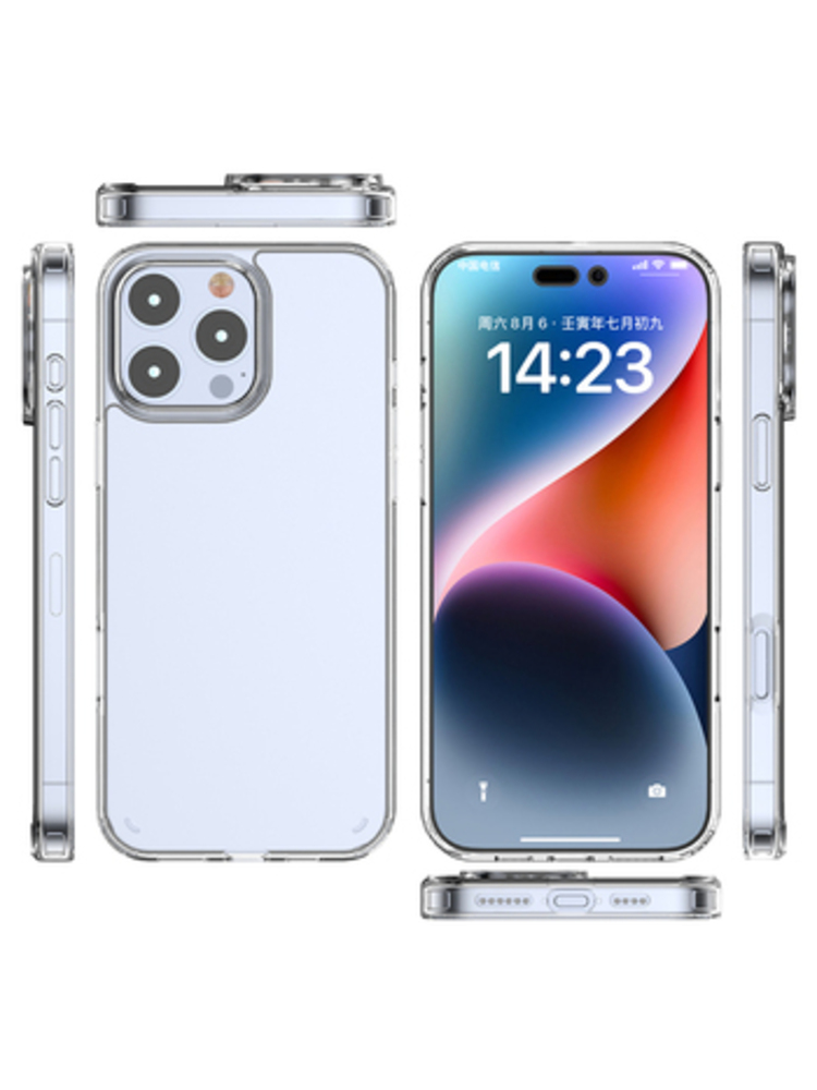 Skaidrus „iPhone 16 Pro Max“ dėklas, permatomas