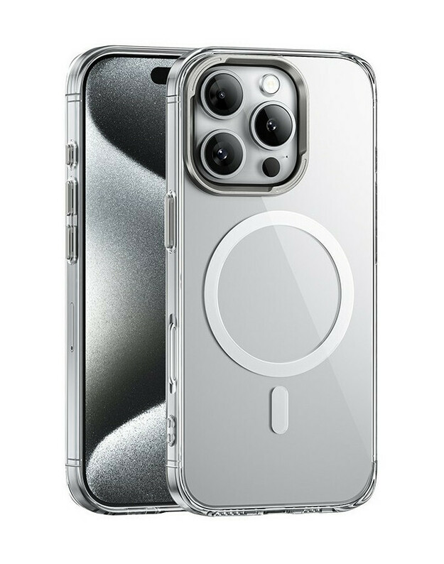 Skaidrus dėklas Apple iPhone 16 Pro telefonui "Hoco VIP Magnetic Protective Case"
