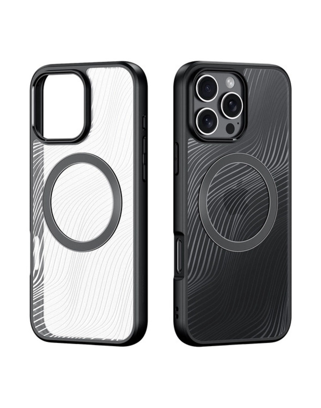 „Dux Ducis Aimo Mag“ dėklas su „MagSafe“, skirtas „iPhone 16 Pro Max“ – juodas