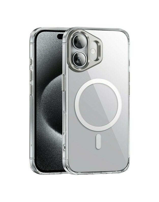 Dėklas Hoco VIP Magnetic Protective Case Apple iPhone 16 skaidrus