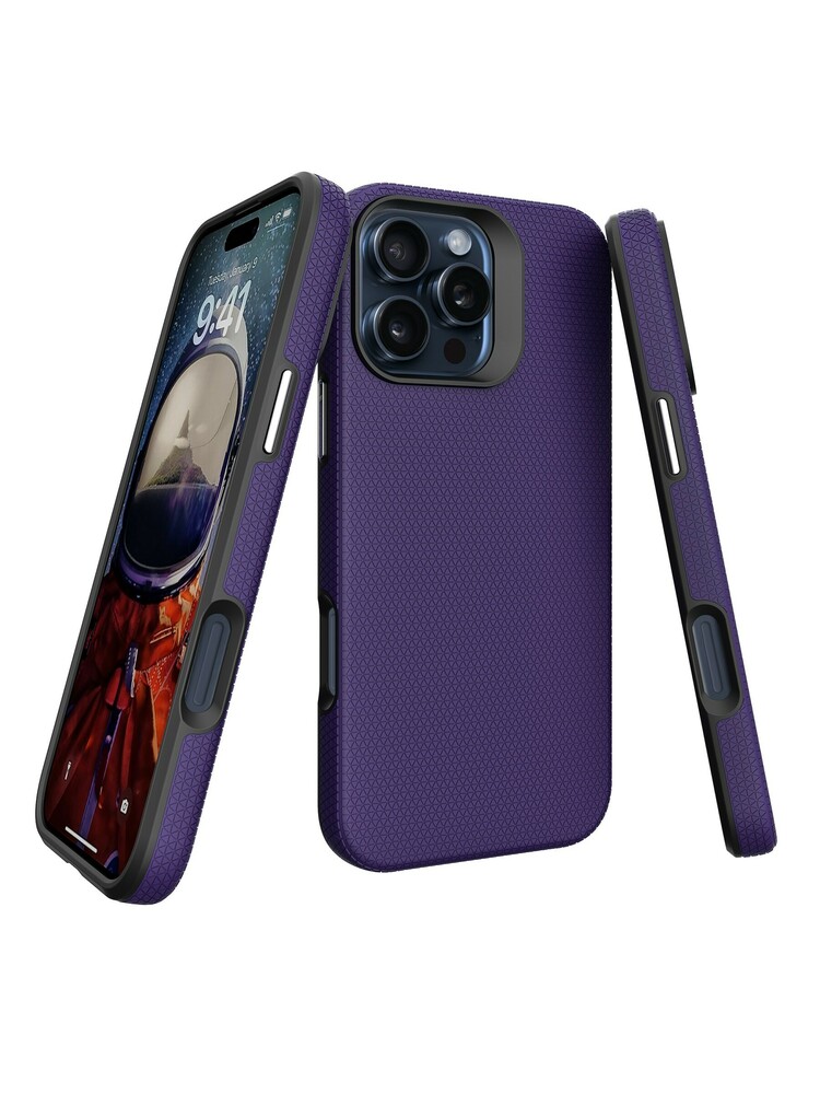 Dėklas Perfectionists Triangle Mag Case Apple iPhone 16 Pro Max violetinis
